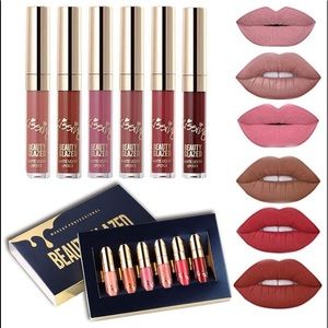 *LAST ONE* NEW BEAUTY GLAZED Matte Lipstick Birthday 6pc Set NO BOX